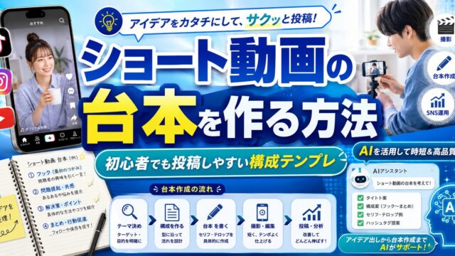 ショート動画の台本を作る方法｜初心者でも投稿しやすい構成テンプレ