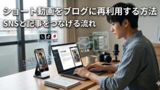 ショート動画をブログに再利用する方法｜SNSと記事をつなげる流れ