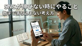SNSが伸びないときにやること｜副業初心者が数字で落ち込まないための考え方